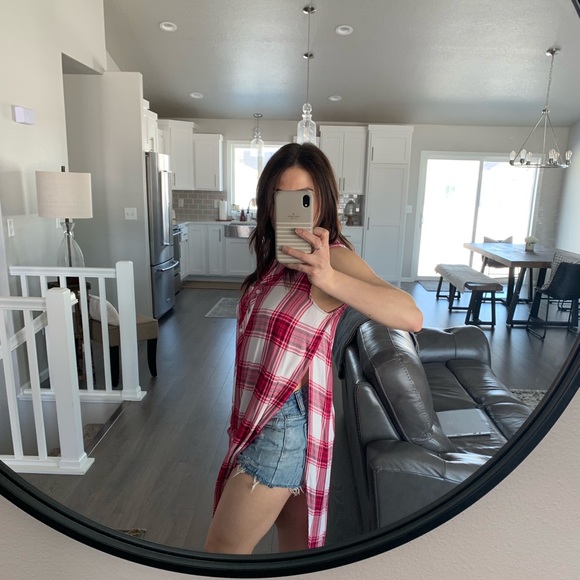 Plaid Button Up Tank by Rails - Picture 1 of 3